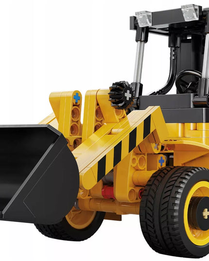 Statybiniai blokeliai CADA TECHNIC mini ekskavatorius-krautuvo modelis 403 detalės, judančios dalys, dovanai
