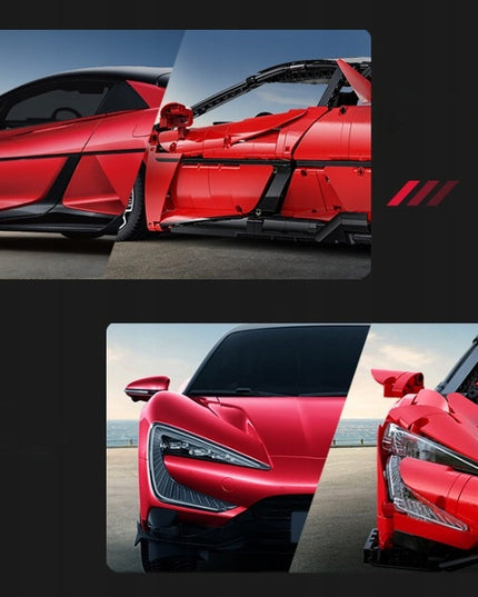 Konstrukcinės detalės CaDA YANGWANG U9 BYD 1:8 Nuotoliniu būdu valdomas rinkinys 3671 elementų Šokantis