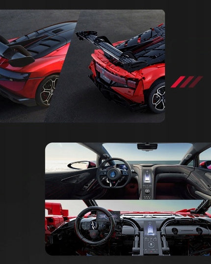 Konstrukcinės detalės CaDA YANGWANG U9 BYD 1:8 Nuotoliniu būdu valdomas rinkinys 3671 elementų Šokantis