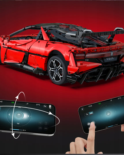 Konstrukcinės detalės CaDA YANGWANG U9 BYD 1:8 Nuotoliniu būdu valdomas rinkinys 3671 elementų Šokantis