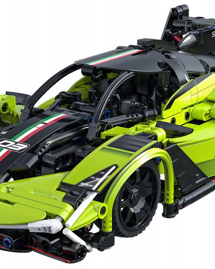 Statybiniai blokeliai CaDA nuotoliniu būdu valdomas automobilis Phantom RC 395 elementai