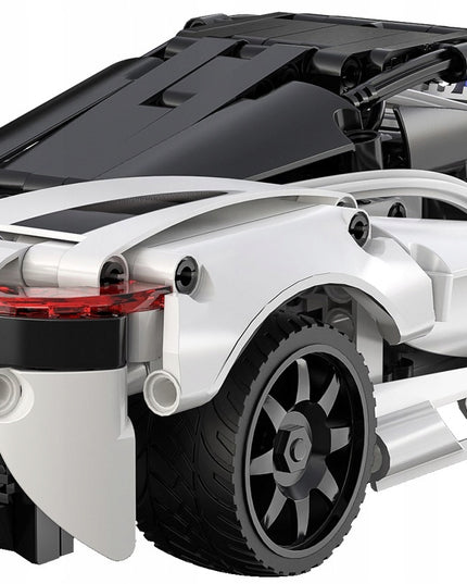 CADA konstruktorius NUOTOLINIU BŪDU VALDOMAS SPORTINIS AUTOMOBILIS SUPER STORM 30CM 402 dalys DUAL