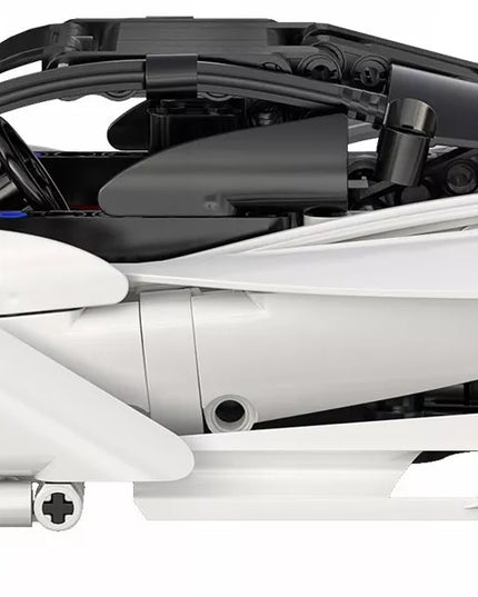 CADA konstruktorius NUOTOLINIU BŪDU VALDOMAS SPORTINIS AUTOMOBILIS SUPER STORM 30CM 402 dalys DUAL