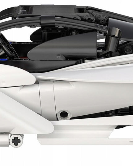 CADA konstruktorius NUOTOLINIU BŪDU VALDOMAS SPORTINIS AUTOMOBILIS SUPER STORM 30CM 402 dalys DUAL