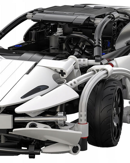 CADA konstruktorius NUOTOLINIU BŪDU VALDOMAS SPORTINIS AUTOMOBILIS SUPER STORM 30CM 402 dalys DUAL