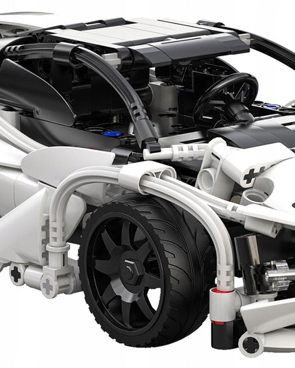 CADA konstruktorius NUOTOLINIU BŪDU VALDOMAS SPORTINIS AUTOMOBILIS SUPER STORM 30CM 402 dalys DUAL