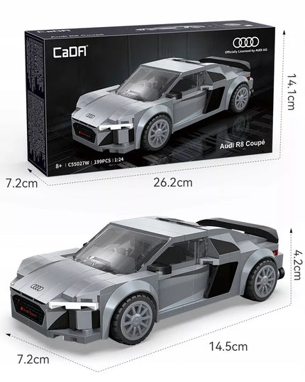 CaDA Audi R8 Coupe 1:24 kolekcinis konstravimo rinkinys 199 detalių