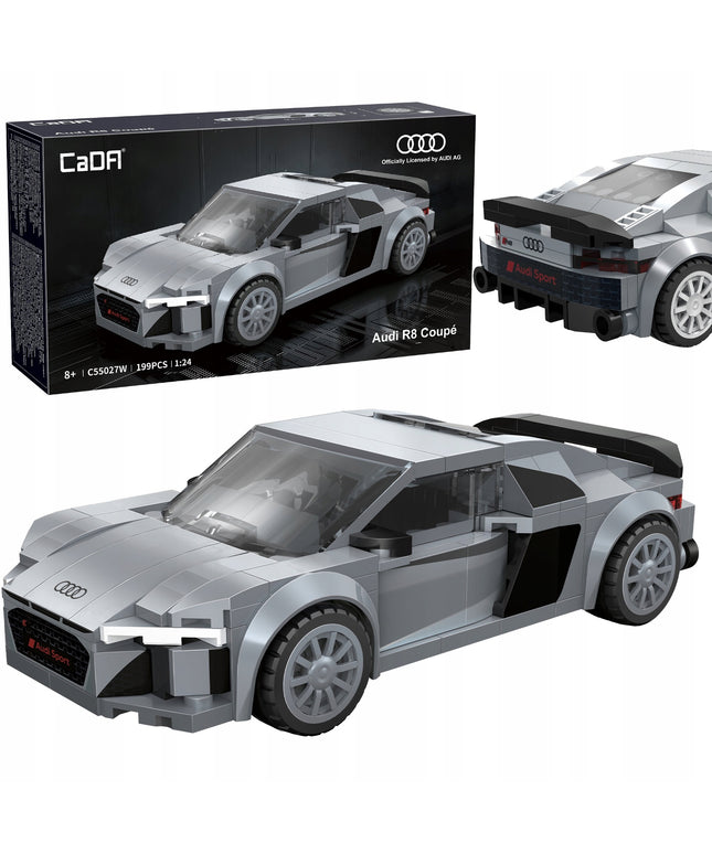 CaDA konstruktorius AUDI R8 COUPE 1:24 kolekcinis 199 det. automobilis