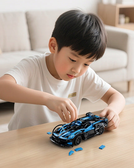 Konstrukciniai blokeliai CADA Rinkinys BLUEFIRE SPECTER 1:14 RC automobilių su nuotolinio valdymo pultu 421E