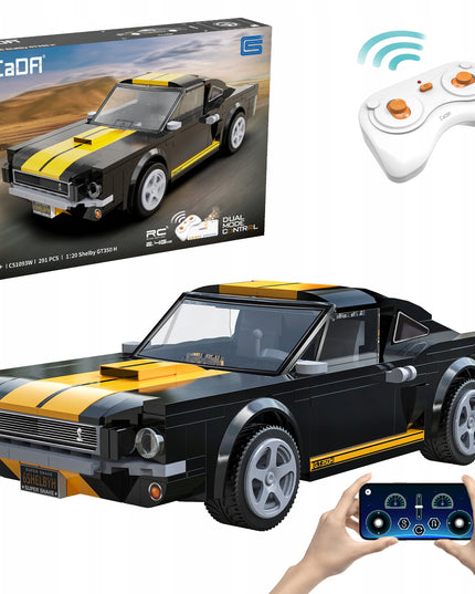Statybiniai blokeliai CADA rinkinys FORD MUSTANG SHELBY GT 350H nuotoliniu būdu valdomas, 291 elementas