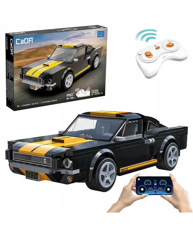 Statybiniai blokeliai CADA rinkinys FORD MUSTANG SHELBY GT 350H nuotoliniu būdu valdomas, 291 elementas