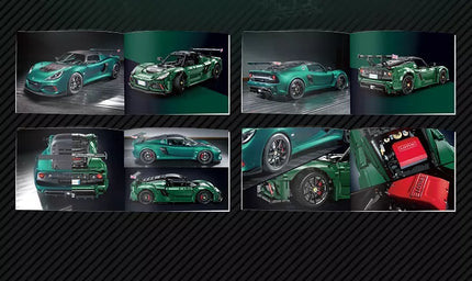 CaDA konstravimo rinkinys Lotus Exige Cup 430 1:8 automobilis 54 cm 3730 det.