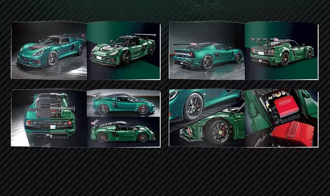 CaDA konstravimo rinkinys Lotus Exige Cup 430 1:8 automobilis 54 cm 3730 det.