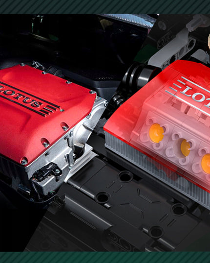 Statybiniai blokeliai CADA rinkinys LOTUS EXIGE CUP 430 1:8 automobilis 54 cm 3730 elementų