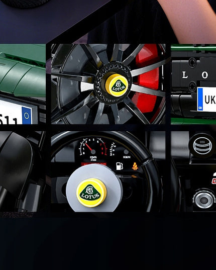 Statybiniai blokeliai CADA rinkinys LOTUS EXIGE CUP 430 1:8 automobilis 54 cm 3730 elementų