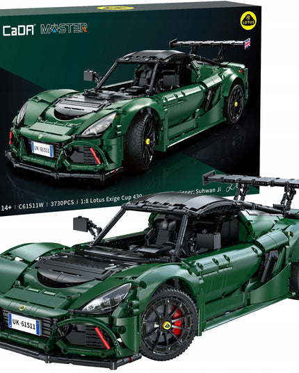 Statybiniai blokeliai CADA rinkinys LOTUS EXIGE CUP 430 1:8 automobilis 54 cm 3730 elementų