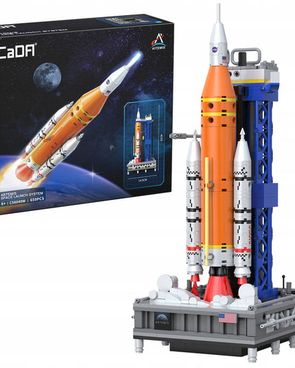 Statybinės kaladėlės CaDA NASA kosminė raketa Artemis SLS programa, 659 elementai