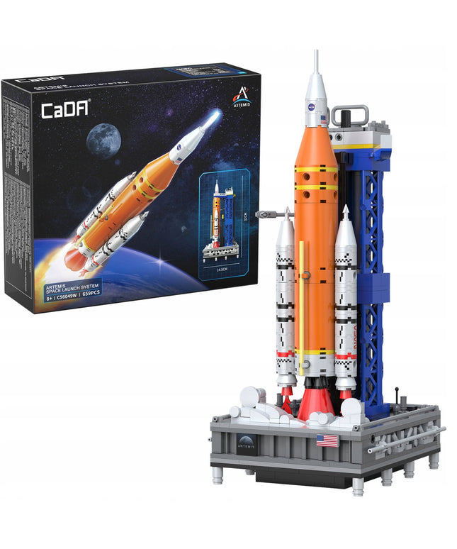 Statybinės kaladėlės CaDA NASA kosminė raketa Artemis SLS programa, 659 elementai