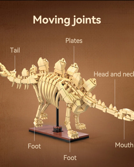 Statybinės kaladėlės CaDA rinkinys - Stegozauras Skeletas, Dinozaurų Fosilijos Modelis 297