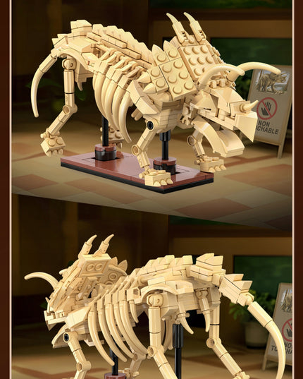 Statybinės kaladėlės CaDA rinkinys - Stegozauras Skeletas, Dinozaurų Fosilijos Modelis 297