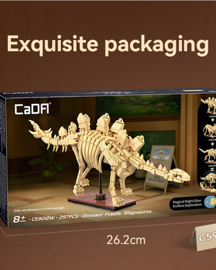 Statybinės kaladėlės CaDA rinkinys - Stegozauras Skeletas, Dinozaurų Fosilijos Modelis 297