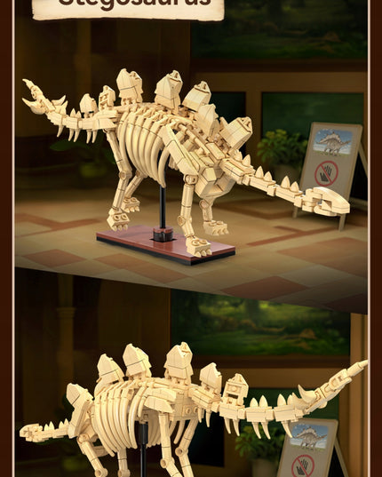 Statybinės kaladėlės CaDA rinkinys - Stegozauras Skeletas, Dinozaurų Fosilijos Modelis 297