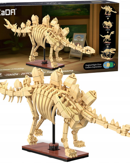 Statybinės kaladėlės CaDA rinkinys - Stegozauras Skeletas, Dinozaurų Fosilijos Modelis 297
