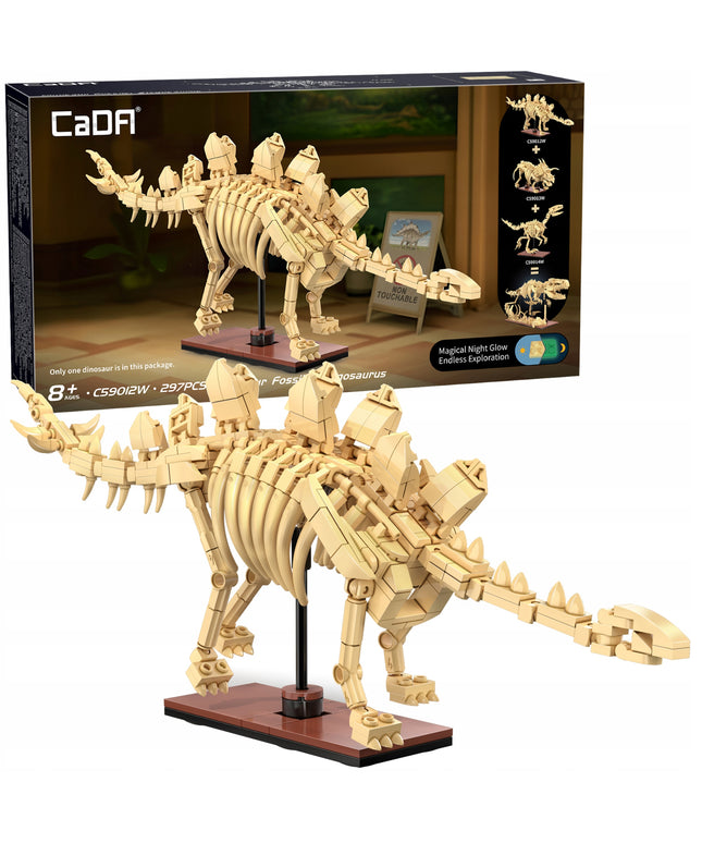 Statybinės kaladėlės CaDA rinkinys - Stegozauras Skeletas, Dinozaurų Fosilijos Modelis 297