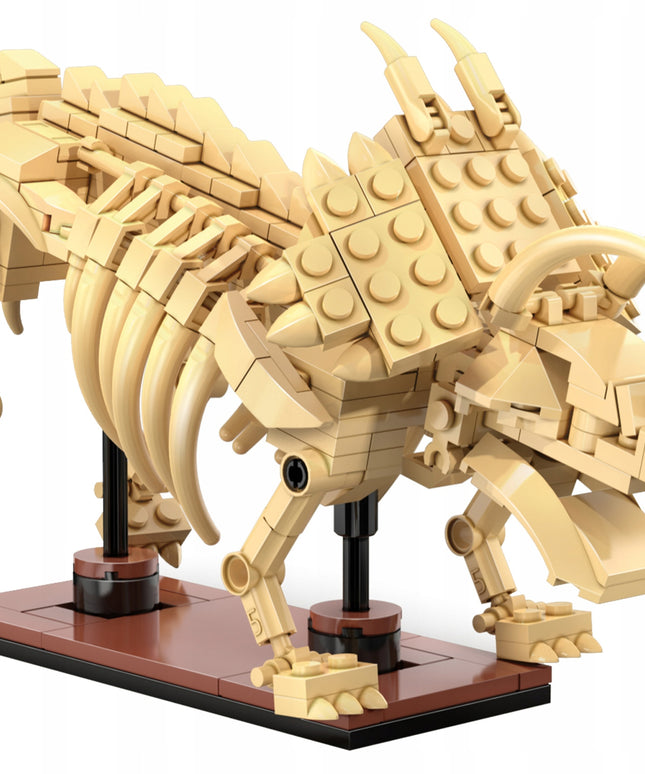 Statybiniai blokeliai CADA Rinkinys Skeletas Modelis D-sauras Triceratops Fosilijos 272