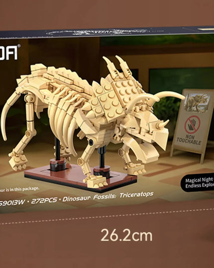 CaDA konstravimo rinkinys Dinozauras Triceratopsas dinozaurų fosilijos 272 detalės