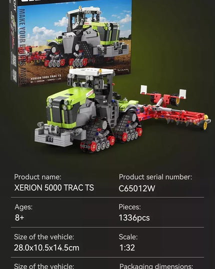 Konstrukciniai blokeliai CaDA Žemės ūkio traktorius CLAAS XERION 5000 1336EL