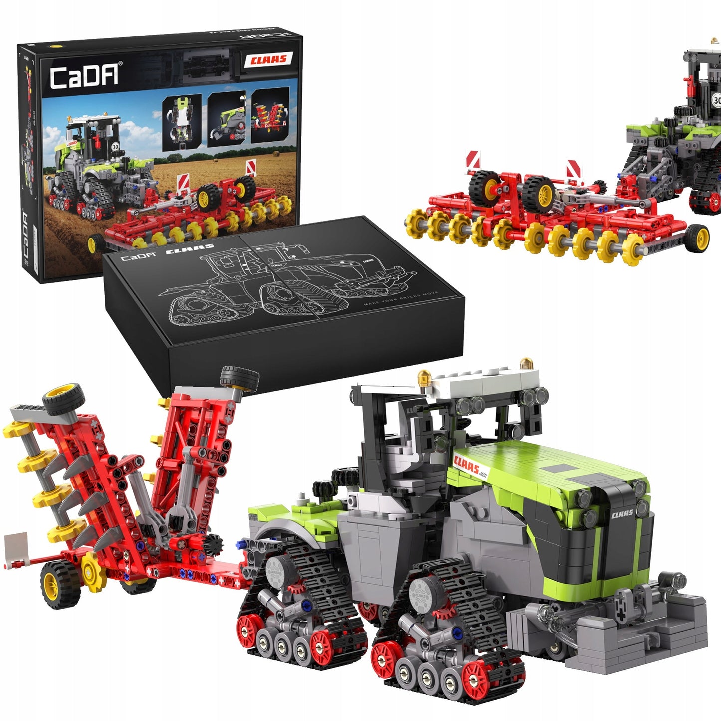 Konstrukciniai blokeliai CaDA Žemės ūkio traktorius CLAAS XERION 5000 1336EL