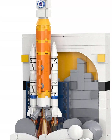 Konstrukciniai blokeliai CaDA NASA Parodai Kosminė Raketa SLS Artemis 197 detalės