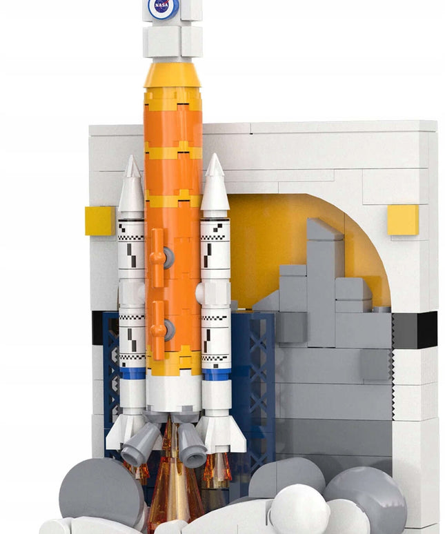 Konstrukciniai blokeliai CaDA NASA Parodai Kosminė Raketa SLS Artemis 197 detalės