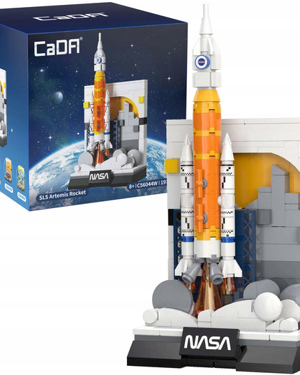Konstrukciniai blokeliai CaDA NASA Parodai Kosminė Raketa SLS Artemis 197 detalės