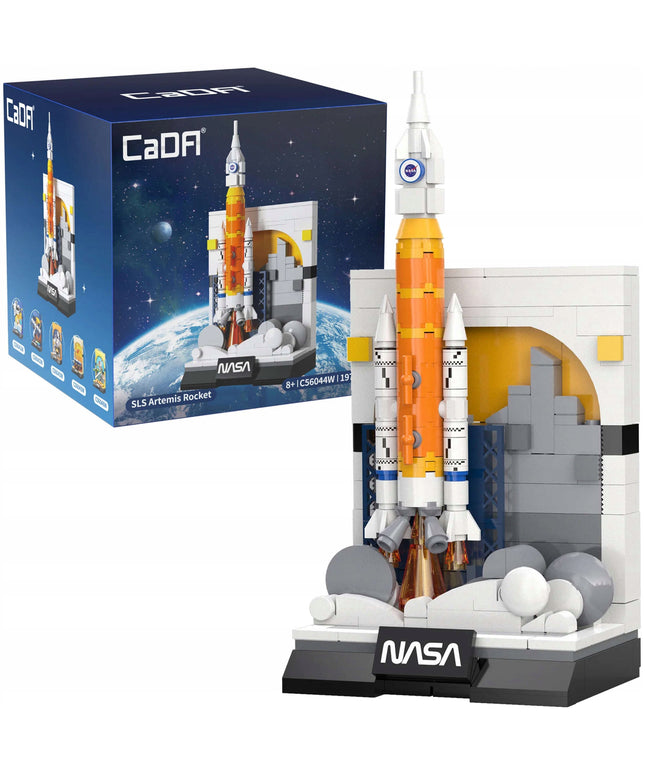 Konstrukciniai blokeliai CaDA NASA Parodai Kosminė Raketa SLS Artemis 197 detalės