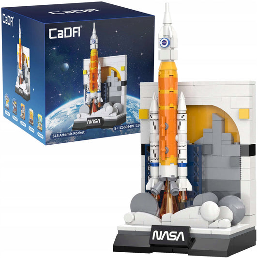 Konstrukciniai blokeliai CaDA NASA Parodai Kosminė Raketa SLS Artemis 197 detalės