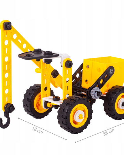 Kūrybiniai edukaciniai statybiniai blokeliai transporto priemonėms MAŽASIS KONSTRUKTORIUS 8in1