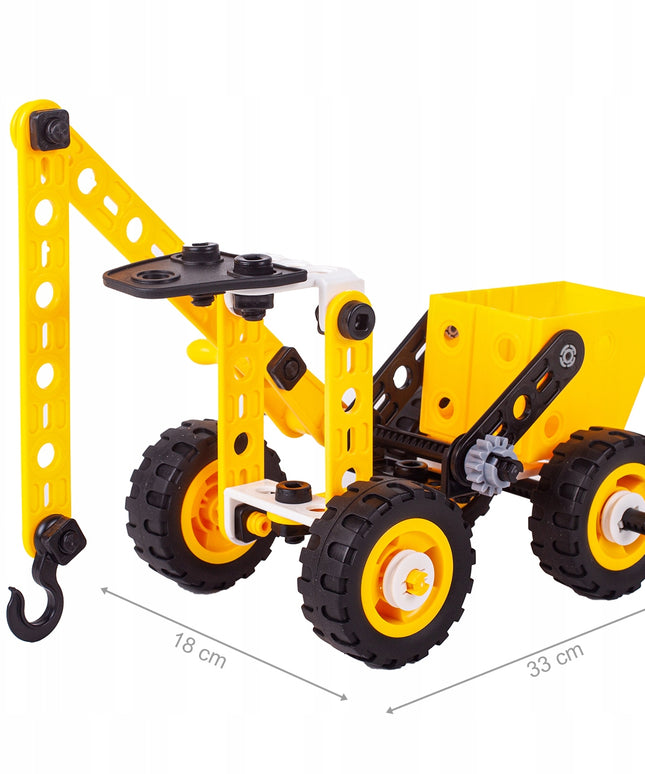 Kūrybiniai edukaciniai statybiniai blokeliai transporto priemonėms MAŽASIS KONSTRUKTORIUS 8in1