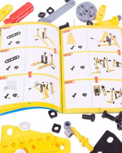 Kūrybiniai edukaciniai statybiniai blokeliai transporto priemonėms MAŽASIS KONSTRUKTORIUS 8in1