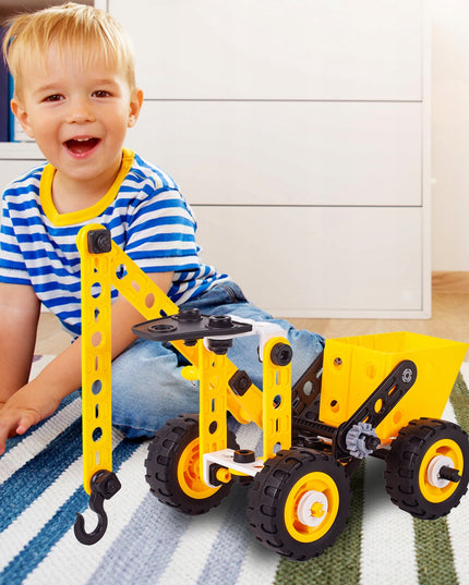 Kūrybiniai edukaciniai statybiniai blokeliai transporto priemonėms MAŽASIS KONSTRUKTORIUS 8in1