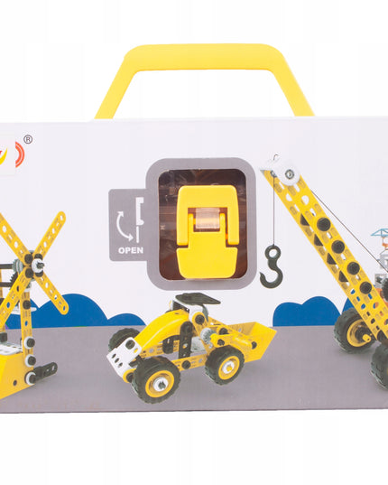 Kūrybiniai edukaciniai statybiniai blokeliai transporto priemonėms MAŽASIS KONSTRUKTORIUS 8in1