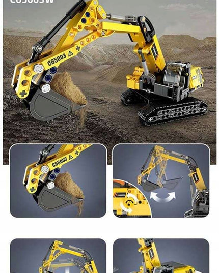 Konstrukciniai blokeliai statybinė transporto priemonė ekskavatorius 467