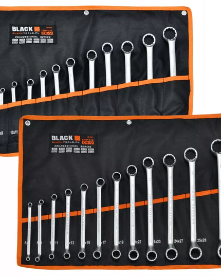 ŽIEDINIAI-ATSIDENGTI VERŽLIAVARŽIAI 6-32MM 12vnt. BLACK tvirti, BLACK dvigubas dėklas, 10 metų garantija.