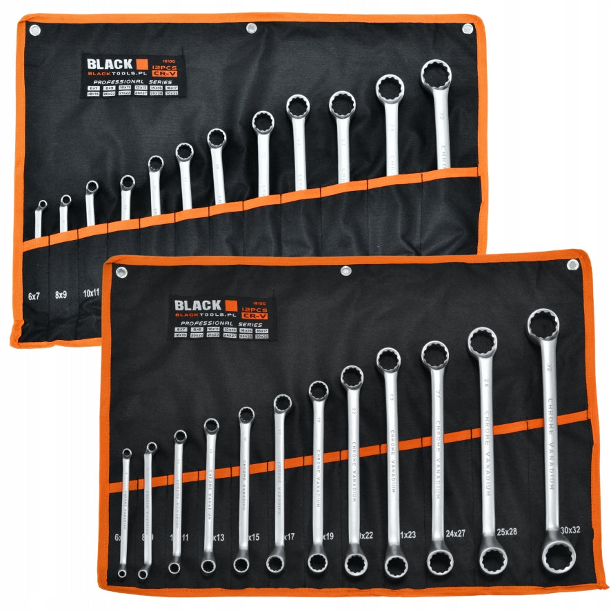 ŽIEDINIAI-ATSIDENGTI VERŽLIAVARŽIAI 6-32MM 12vnt. BLACK tvirti, BLACK dvigubas dėklas, 10 metų garantija.