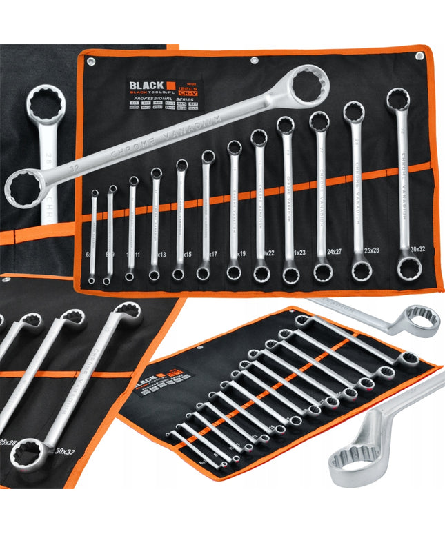 ŽIEDINIAI-ATSIDENGTI VERŽLIAVARŽIAI 6-32MM 12vnt. BLACK tvirti, BLACK dvigubas dėklas, 10 metų garantija.