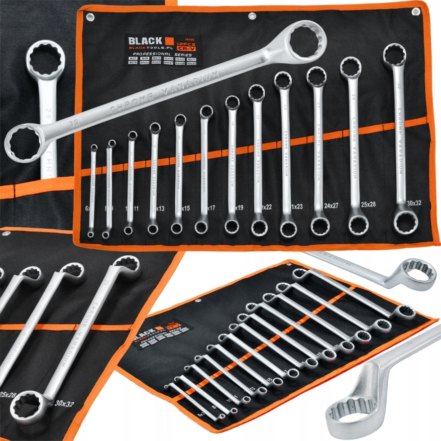 ŽIEDINIAI-ATSIDENGTI VERŽLIAVARŽIAI 6-32MM 12vnt. BLACK tvirti, BLACK dvigubas dėklas, 10 metų garantija.