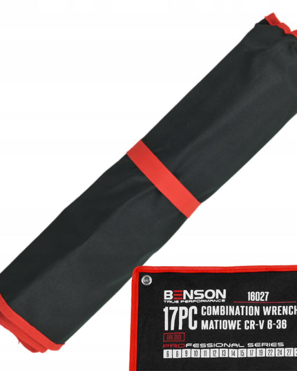 Plokščių ir žiedinių raktų rinkinys 6-36, 17 vnt. BENSON BY B