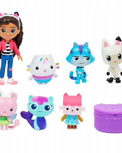Gabby's Dollhouse didelis figūrėlių rinkinys 7 vnt. Panduš, MerCat, Fairy, Cakey
