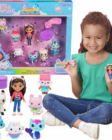 Gabby's Dollhouse didelis figūrėlių rinkinys 7 vnt. Panduš, MerCat, Fairy, Cakey
